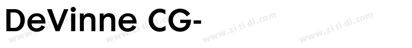DeVinne CG字体转换 DeVinne CG字体转换